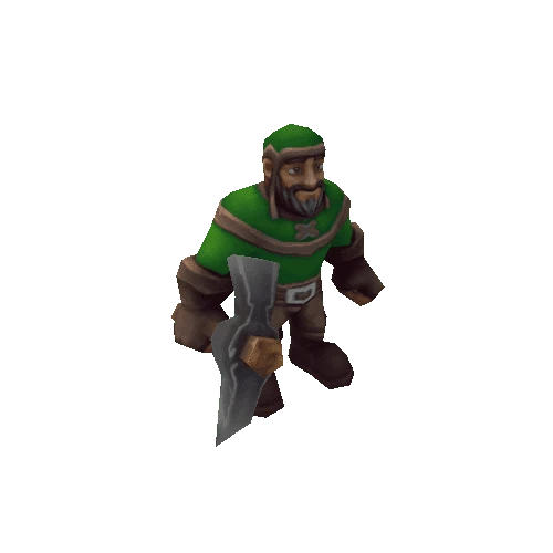 RTS_Worker Pickaxe_Green